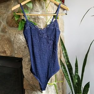 Navy lace bodysuit